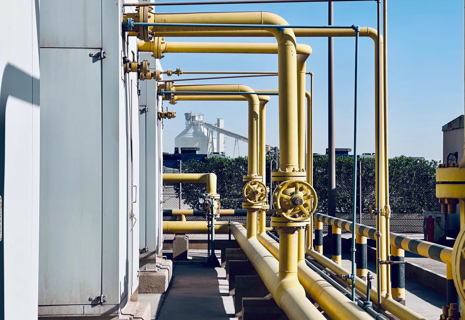 Chemical plant pipework and process infrastructure